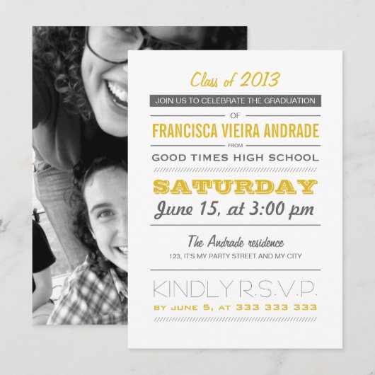 Fotogeengrijs Kaart (Voorkant / Achterkant)