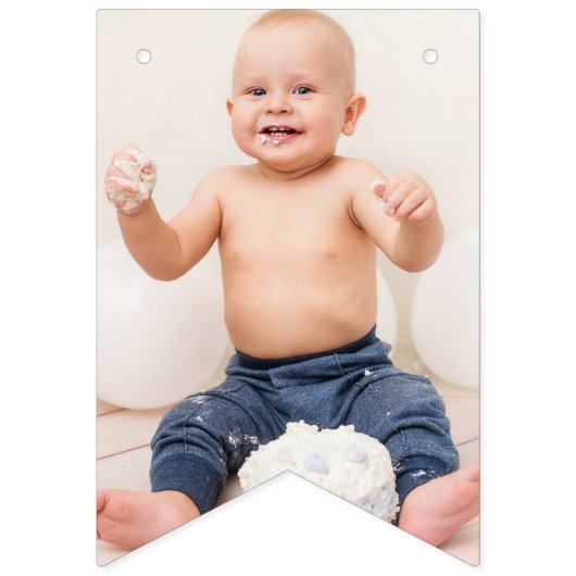 Fotogehoor in een Golf First Birthday Banner (Eerste vlag)