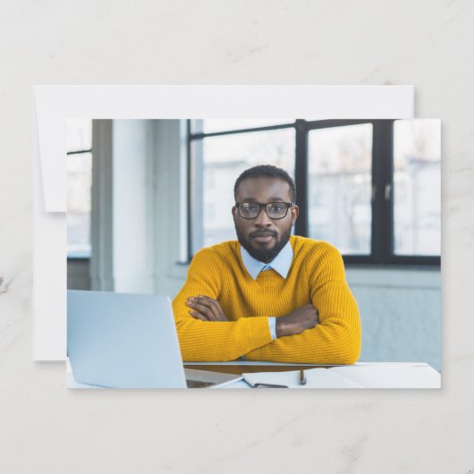 Fotogele PhD Graduation Party Kaart (Achterkant)