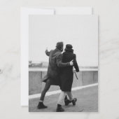 Fotogenieke film poster trouwdag kaart (Achterkant)