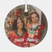 Fotoglas Ornament - Creëer uw eigen ontwerp (Voorkant)