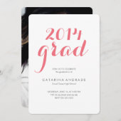 Fotograaf 2014 Afstudeerder Roze Kaart (Voorkant / Achterkant)