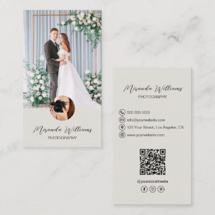 Fotograaf 2 Foto's QR Social Media Neutrale Toon Visitekaartje