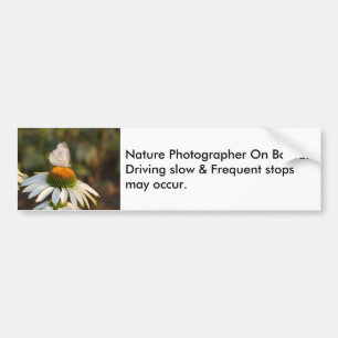 Fotograaf aan boord van Bumpersticker