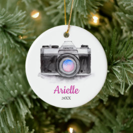 Fotograaf Aangepast, speciaal voor camera kerstmis Keramisch Ornament