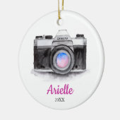 Fotograaf Aangepast, speciaal voor camera kerstmis Keramisch Ornament (Links)