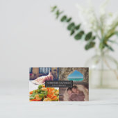 Fotograaf, aanpasbaar, 4 foto's visitekaartje (Staand voorkant)