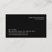 Fotograaf, aanpasbaar, 4 foto's visitekaartje (Achterkant)