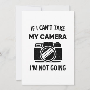 Fotograaf als ik mijn camera niet kan nemen. aankondiging