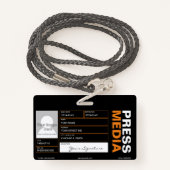 Fotograaf Badge (Achterkant met draagriem)