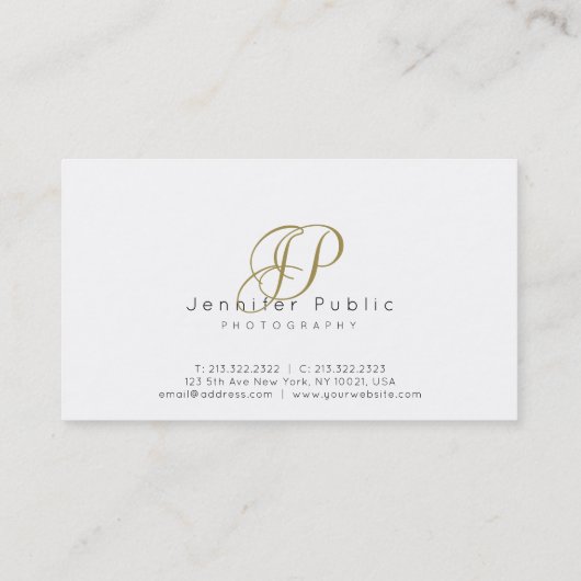 Fotograaf Beauty Salon Hair Stylist Gloss Visitekaartje (Achterkant)