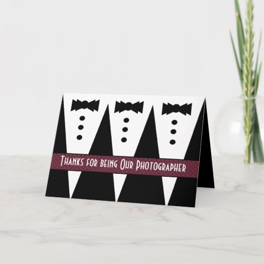 Fotograaf Bedankt - Drie Tuxedo's (Voorkant)