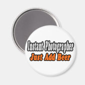 Fotograaf...Beer toevoegen Magneet (Voorkant / Achterkant)