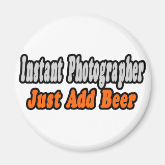 Fotograaf...Beer toevoegen Magneet