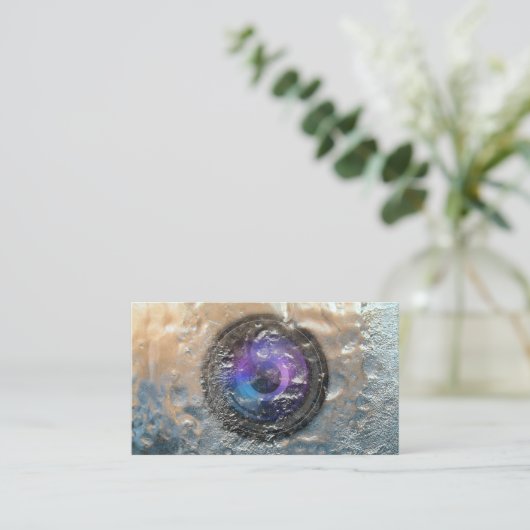 Fotograaf Bevroren camera Lens Fotografie Visitekaartje (Staand voorkant)