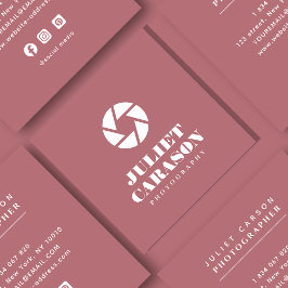 Fotograaf Bold Typography Dusty Roos Vierkante Visitekaartje