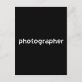 Fotograaf Briefkaart (Voorkant)