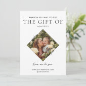 Fotograaf Cadeau Kaart Certificaten (Staand voorkant)