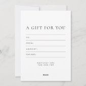 Fotograaf Cadeau Kaart Certificaten (Achterkant)