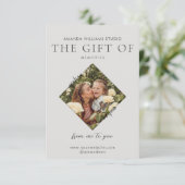 Fotograaf Cadeau Kaart Certificaten (Staand voorkant)