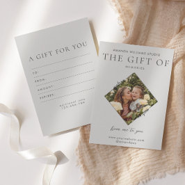 Fotograaf Cadeau Kaart Certificaten