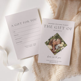 Fotograaf Cadeau Kaart Certificaten