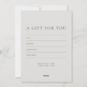 Fotograaf Cadeau Kaart Certificaten (Achterkant)