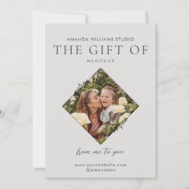 Fotograaf Cadeau Kaart Certificaten