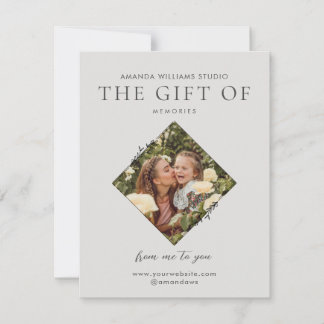 Fotograaf Cadeaubon Certificaten Feestdagenkaart