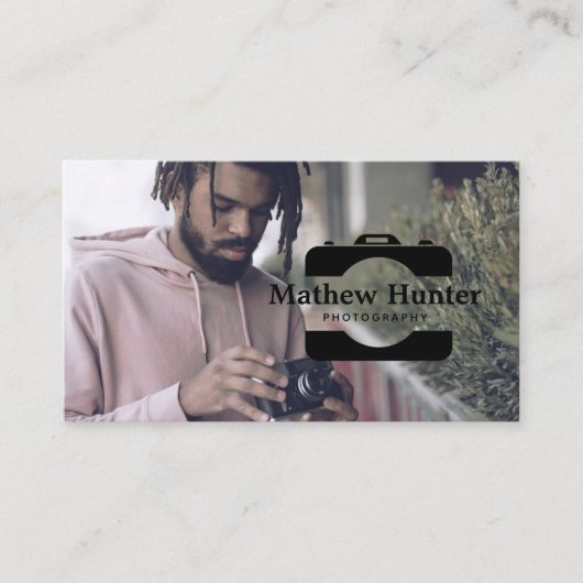 Fotograaf Camera Aangepast foto-Visitekaartje Visitekaartje (Voorkant)