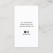 Fotograaf Camera Creatieve Splash Fotografie Visitekaartje (Achterkant)