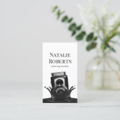 Fotograaf Camera Creatieve Splash Fotografie Visitekaartje (Staand voorkant)