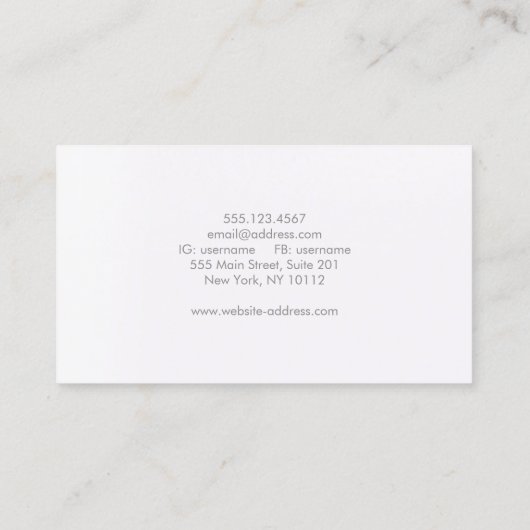 Fotograaf  Camera Film Visitekaartje (Achterkant)