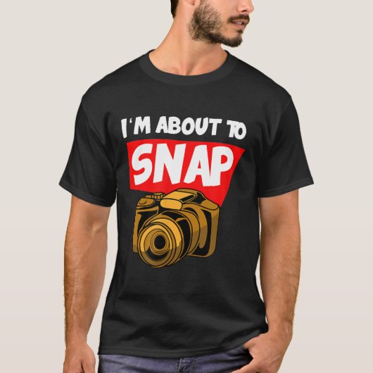 Fotograaf Camera Fotografie Gift Ik ben over het T-shirt (Voorkant)