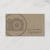 Fotograaf Camera Icon Film Fotografie Visitekaartje (Voorkant)