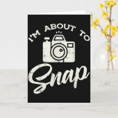 Fotograaf Camera Ik Sta Op Het Punt Om Een Grappig Kaart (Gele Bloem)