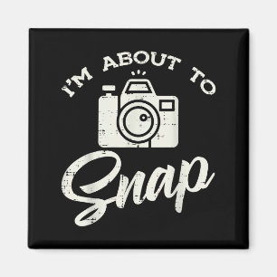 Fotograaf Camera Ik Staan Op Het Punt Een Grappige Magneet