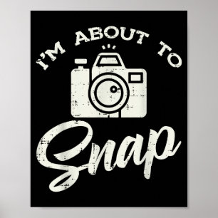 Fotograaf Camera Ik Staan Op Het Punt Een Grappige Poster