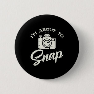 Fotograaf Camera Ik Staan Op Het Punt Een Grappige Ronde Button 5,7 Cm