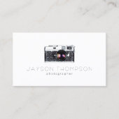 Fotograaf  Camera Illustratie Logo Visitekaartje (Voorkant)