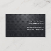 Fotograaf Camera Moderne metalen achtergrond Visitekaartje (Achterkant)