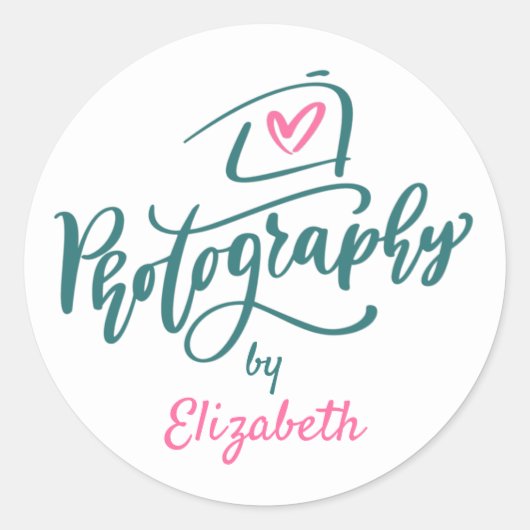Fotograaf Camera Sticker (Voorkant)