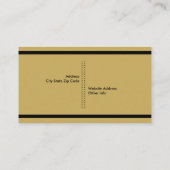 Fotograaf camera zwart, goud opvallend visitekaartje (Achterkant)