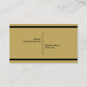 Fotograaf camera zwart, goud opvallend visitekaartje (Achterkant)