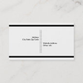 Fotograaf camera zwart, wit modern visitekaartje (Achterkant)