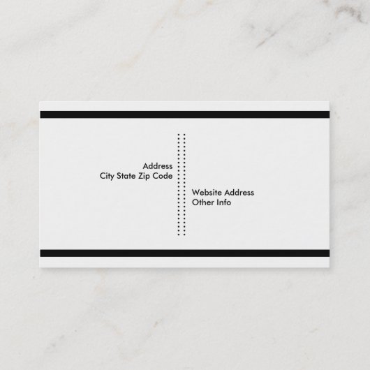 Fotograaf camera zwart, wit modern visitekaartje (Achterkant)