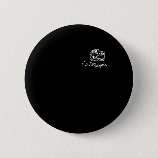 Fotograaf Cameraman Camera Fotografie Focus Gi Ronde Button 5,7 Cm (Voorkant)