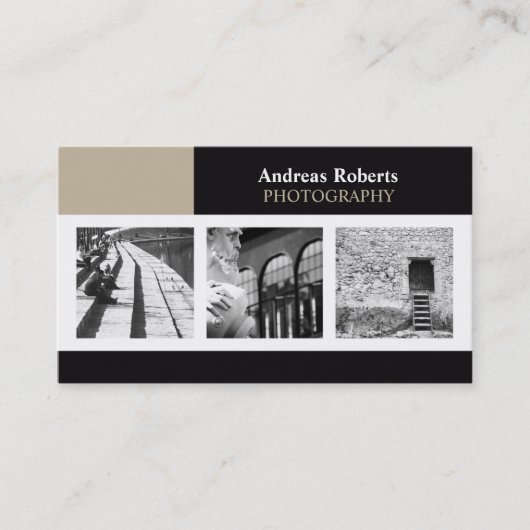 Fotograaf Classy Elegant - Aangepaste profielkaart Visitekaartje (Voorkant)