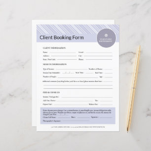 Fotograaf Cliëntencontractformulier Sjabloon