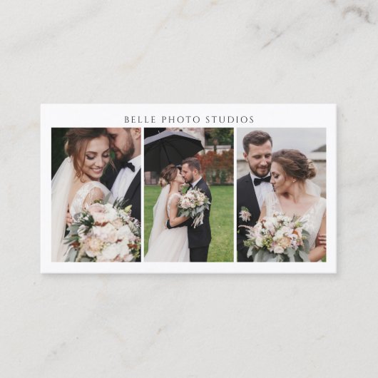 Fotograaf Collage Studio Manager Visitekaartje (Voorkant)